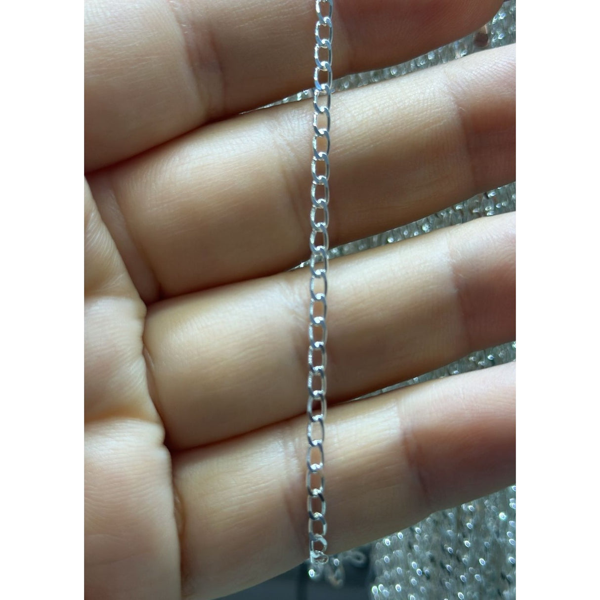 Lantisor Din Argint 925 Cu Zale Ovale 55 Cm Jolie Silver