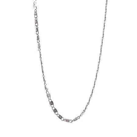 Lantisor din Argint 925, model plat rotund (ccc), 39 cm - vivimall.ro