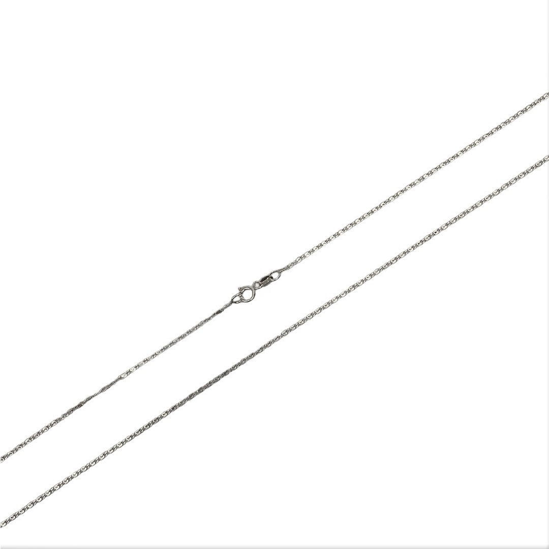 Lantisor din Argint 925, model plat rotund (ccc) 55 cm - vivimall.ro