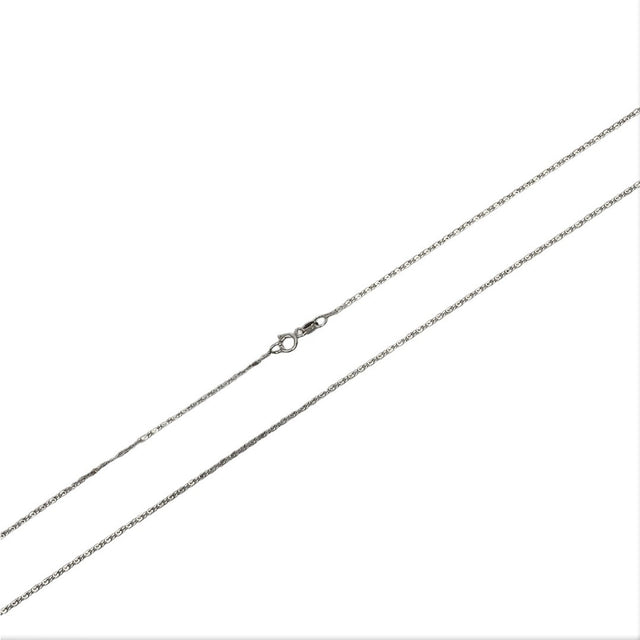 Lantisor din Argint 925, model plat rotund (ccc) 55 cm - vivimall.ro