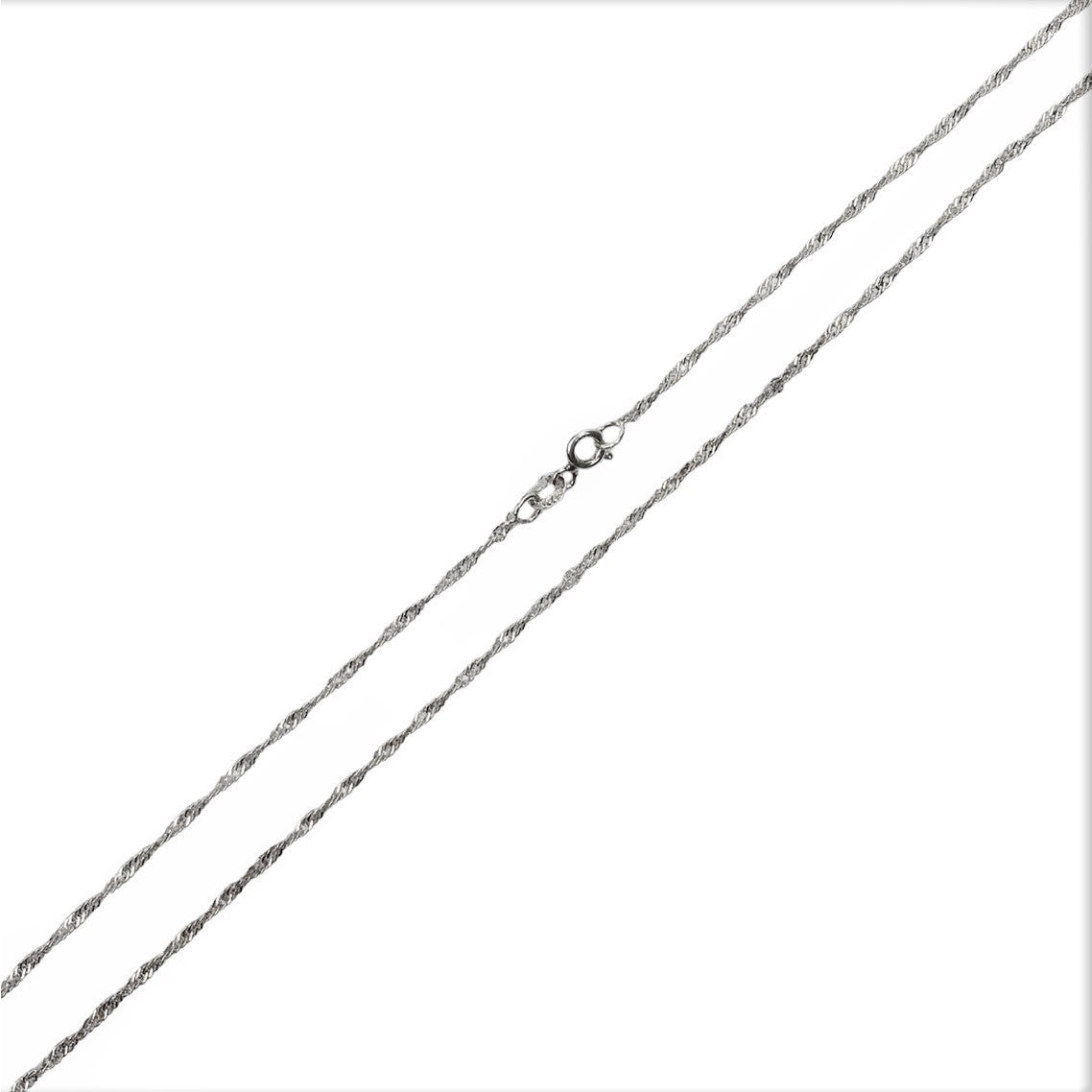 Lantisor din Argint 925 model Rasucit 39 cm - vivimall.ro