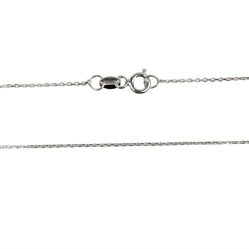 Lantisor Din Argint 925, Zale Patrate 38 Cm