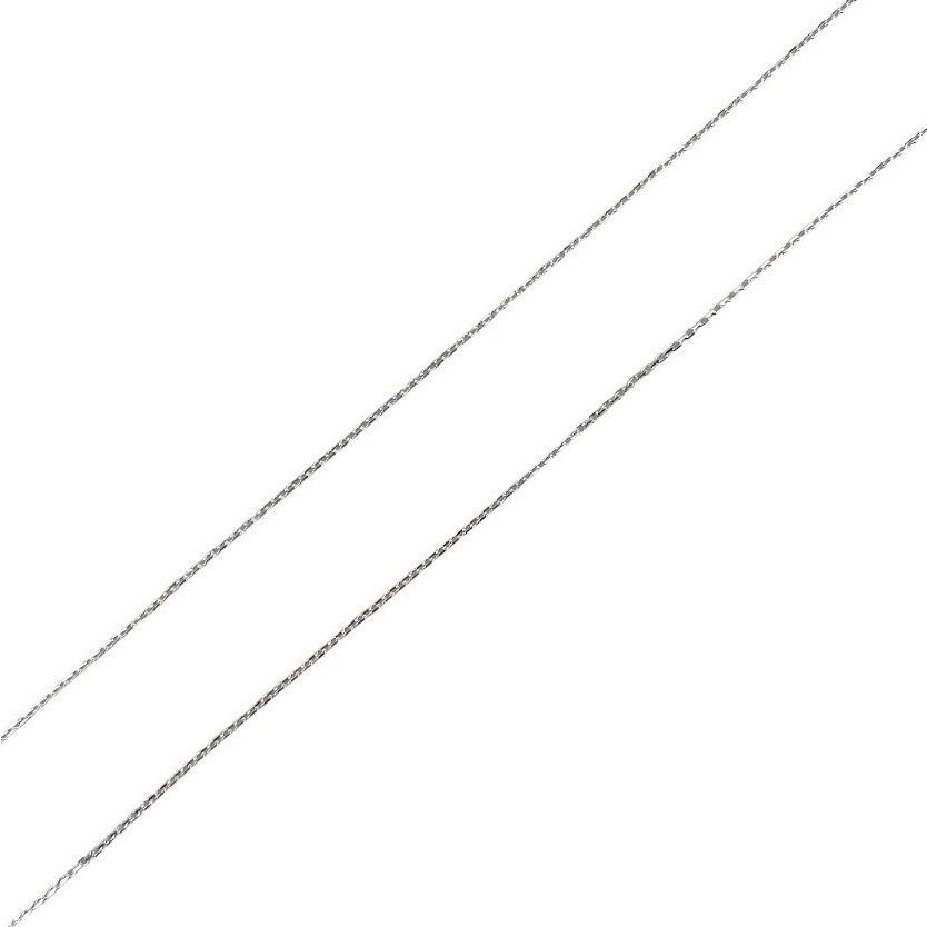 Lantisor Din Argint 925, Zale Patrate 38 Cm
