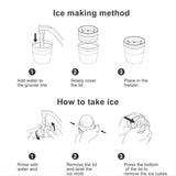 Forma pentru Gheata, Flippy, Sfera XL 6 cm, Silicon Alimentar Premium, Reutilizabila, Topire Lenta pentru Whiskey si Cocktail, Design Stackable, Albastru