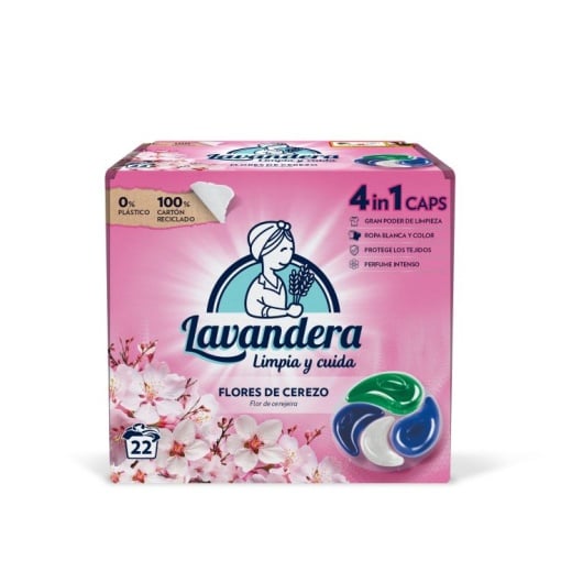 Lavandera — Detergent capsule 4‑în‑1, 22 spălări - vivimall.ro