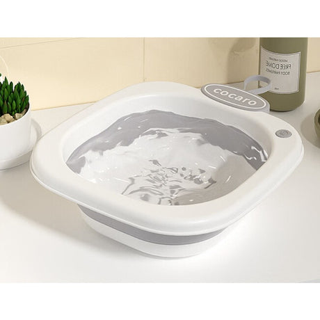 Lavoar Pliabil, Pentru Copii 1-8 Ani, 28.5X28.5X10 Cm, Din Pe+Pp, 3.5L, Model Picioare, Gri - vivimall.ro
