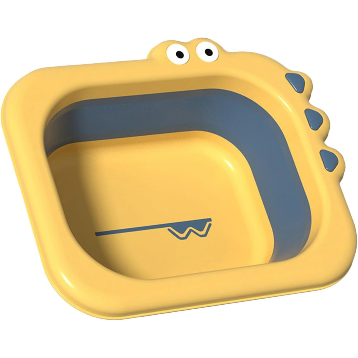 Lavoar Pliabil, Pentru Copii, Din Pp/Tpe, Portabil, Model Crocodil, 30X24.5X9 Cm, Galben/Albastru - vivimall.ro