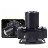 Lanterna Led De Montat Pe Cap, Cu Raza Lunga De Zoom, Far Telescopic, Reglabil, Rezistent La Apa, Pentru Pescuit In Aer Liber, Camping, Lumina Puternica, Lanterna