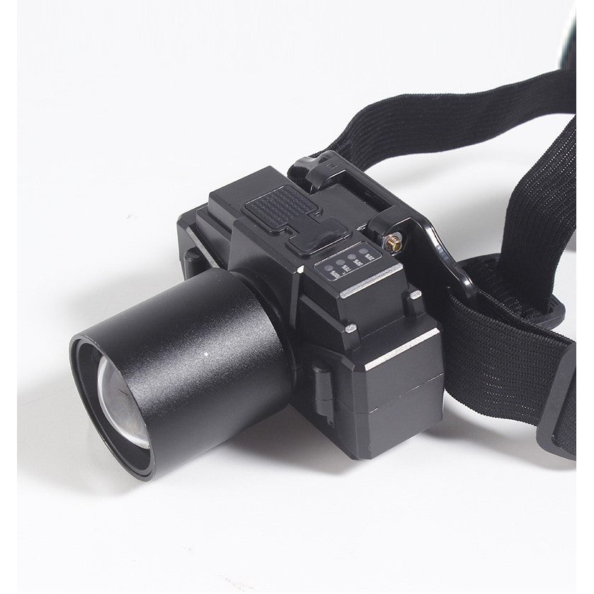 Lanterna Led De Montat Pe Cap, Cu Raza Lunga De Zoom, Far Telescopic, Reglabil, Rezistent La Apa, Pentru Pescuit In Aer Liber, Camping, Lumina Puternica, Lanterna