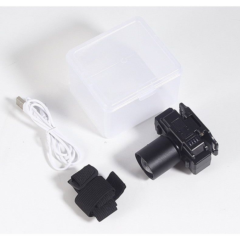 Lanterna Led De Montat Pe Cap, Cu Raza Lunga De Zoom, Far Telescopic, Reglabil, Rezistent La Apa, Pentru Pescuit In Aer Liber, Camping, Lumina Puternica, Lanterna