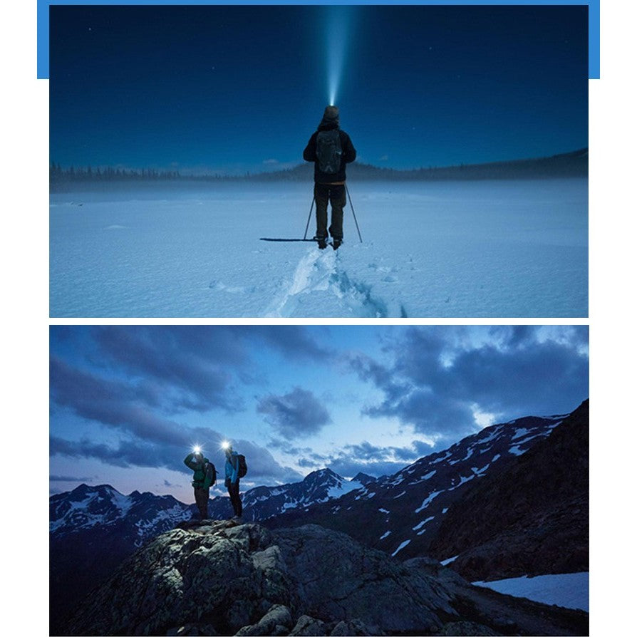 Lanterna Led De Montat Pe Cap, Cu Raza Lunga De Zoom, Far Telescopic, Reglabil, Rezistent La Apa, Pentru Pescuit In Aer Liber, Camping, Lumina Puternica, Lanterna