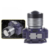 Lanterna Led De Montat Pe Cap, Cu Raza Lunga De Zoom, Far Telescopic, Reglabil, Rezistent La Apa, Pentru Pescuit In Aer Liber, Camping, Lumina Puternica, Lanterna