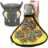 Cutie De Depozitare 2In1, Impermeabila, Covor Pentru Jucarii Si Lego 150Cm, Capacitate Mare, Cu Manere, Cu Sfori, Inaltime 40Cm - vivimall.ro