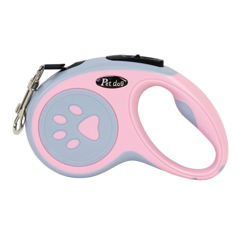 Lesă Retractabilă Câini 5M Roz | PetPro