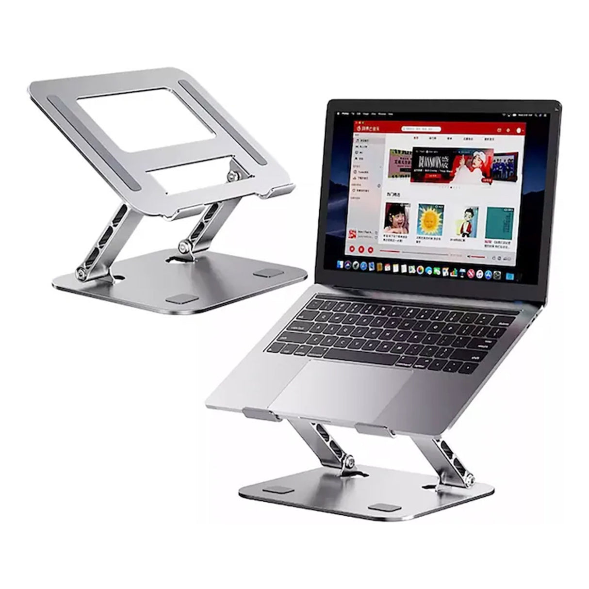 Suport Flippy pliat compact, dimensiuni 27,7x27,7x5 cm, portabil, ușor de depozitat și transportat