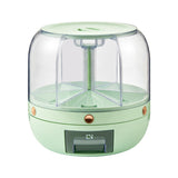 Dozator De Cereale Rotativ 360, 6 Compartimente, Capacitate 6 L, Rezistent La Umezeala, Inchidere Etansa - vivimall.ro