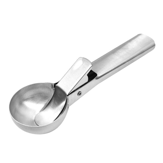 Lingura dozatoare inghetata Vivimall,  Cool Serving, inox, gri