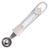 Lingura Pentru Bile De Fructe, Scobitor Fructe, Ustensila Multifunctionala Pentru Fructe, Accesoriu De Bucatarie, Lingura Antialunecare Pentru Salata De Fructe, 17.6 X 2.9 Cm, Bej - vivimall.ro
