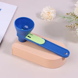Lingura pentru Proteine, Vivimall, Lingura cu Palnie Culisanta, Lingura Dozator pentru Lapte Praf si Suplimente, 12.5 cm, Albastru - vivimall.ro