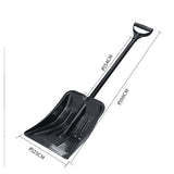 Lopata de Iarna, Vivimall, pentru Deszapezire, din ABS si Aliaj de Aluminiu, Maner Detasabil, 96 x 25 x 54 cm, Negru - vivimall.ro