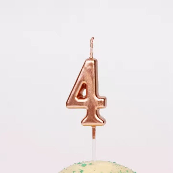 Lumanare De Tort, Party, Din Parafina, Rose Gold