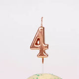 Lumanare De Tort, Party, Din Parafina, Rose Gold