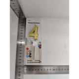 Lumanare Pentru Tort Cifra 4, 4.8 Cm, Anivesare, Aurie - vivimall.ro
