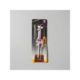 Lumanare Cifra 1, Vivimall, Model Coroana cu Fundita, Pentru Tort, 6 x 2.5 cm Mov - vivimall.ro