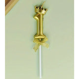 Lumanare Pentru Tort Cifra 1, Gold, Party - vivimall.ro