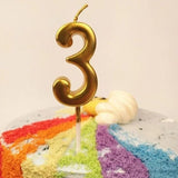 Lumanare De Tort, Model Cifra 3, Party, Din Parafina,