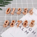 Lumanare De Tort, Party, Din Parafina, Rose Gold - vivimall.ro