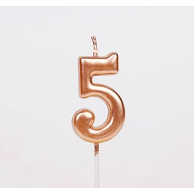 Lumanare De Tort, Party, Din Parafina, Rose Gold