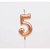 Lumanare De Tort, Party, Din Parafina, Rose Gold
