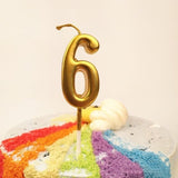 Lumanare De Tort, Model Cifra 6, Party, Din Parafina,