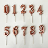 Lumanare De Tort, Party, Din Parafina, Rose Gold