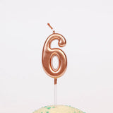 Lumanare De Tort, Party, Din Parafina, Rose Gold