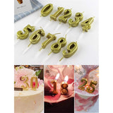 Lumanare De Tort, Model Cifra 8, Party, Din Parafina,