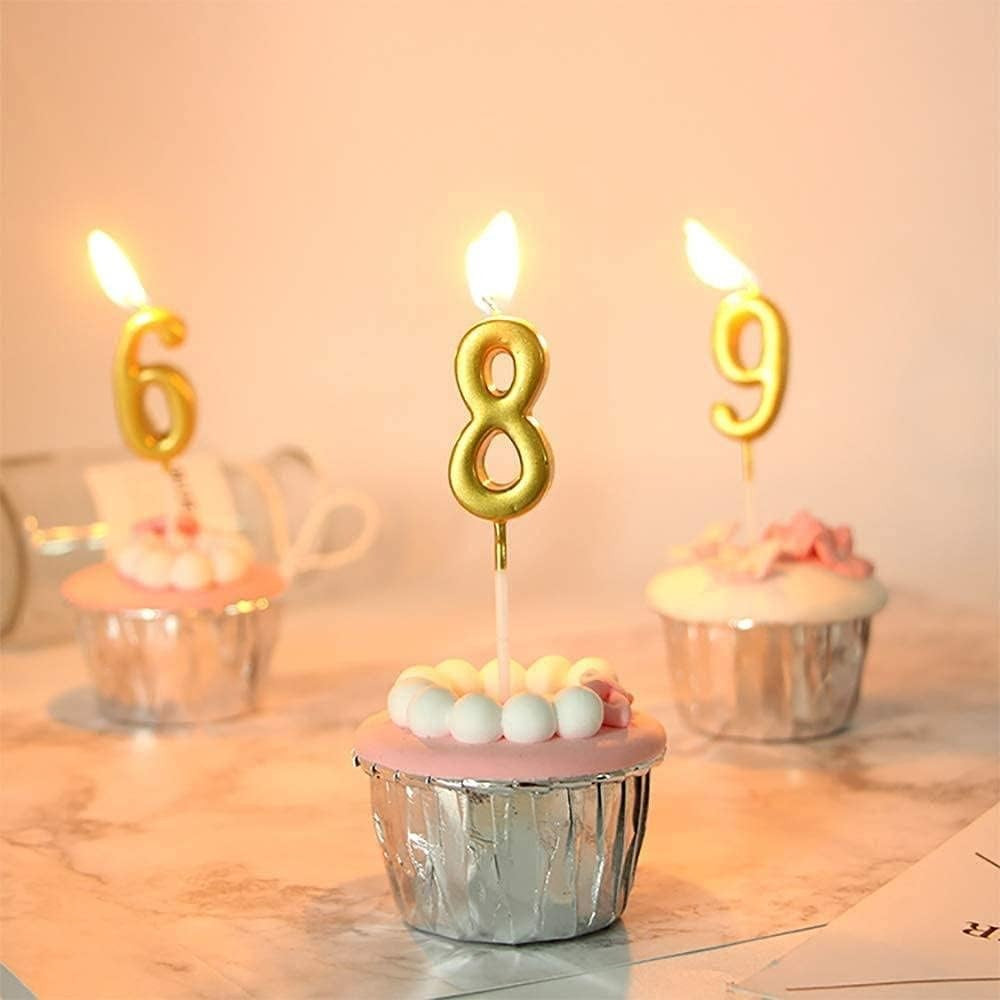 Lumanare De Tort, Model Cifra 8, Party, Din Parafina,