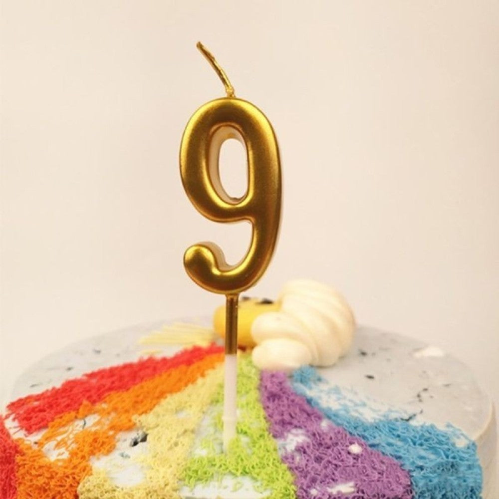 Lumanare De Tort, Model Cifra 9, Party, Din Parafina,