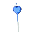 Lumanare de Tort, Vivimall, Model Inima, Party, 8.5 x 3 cm, Albastru - vivimall.ro