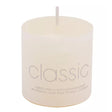 Lumanare Decorativa, Vivimall, din Parafina, Cilindrica, Fara Fum si Fara Parfum, 5 x 5 cm, 90 g, Ardere 12h, Ivory Alb - vivimall.ro