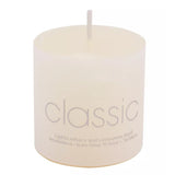 Lumanare Decorativa, Vivimall, din Parafina, Cilindrica, Fara Fum si Fara Parfum, 5 x 5 cm, 90 g, Ardere 12h, Ivory Alb - vivimall.ro