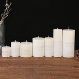 Lumanare Decorativa, Din Parafina, Cilindrica, Fara Fum Si Fara Parfum, 260 G, Ardere 36H, Ivory