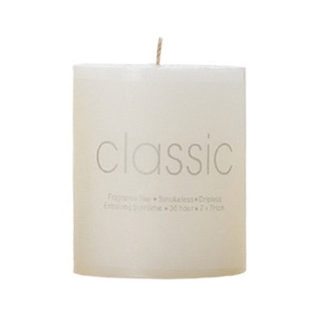 Lumanare Decorativa, Din Parafina, Cilindrica, Fara Fum Si Fara Parfum, 260 G, Ardere 36H, Ivory