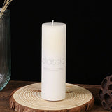 Lumanare Decorativa, Din Parafina, Cilindrica, Fara Fum Si Fara Parfum, 260 G, Ardere 36H, Ivory