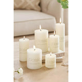 Lumanare Decorativa, Din Parafina, Cilindrica, Fara Fum Si Fara Parfum, 260 G, Ardere 36H, Ivory