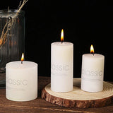 Lumanare Decorativa, Din Parafina, Cilindrica, Fara Fum Si Fara Parfum, 260 G, Ardere 36H, Ivory