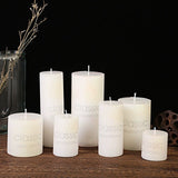Lumanare Decorativa, Din Parafina, Cilindrica, Fara Fum Si Fara Parfum, 260 G, Ardere 36H, Ivory