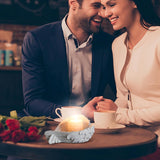 Lumanare Decorativa, Vivimall, din Parafina, Cilindrica, Fara Fum si Fara Parfum, 7 x 10 cm, 300 g, Ardere 48h, Ivory Alb - vivimall.ro