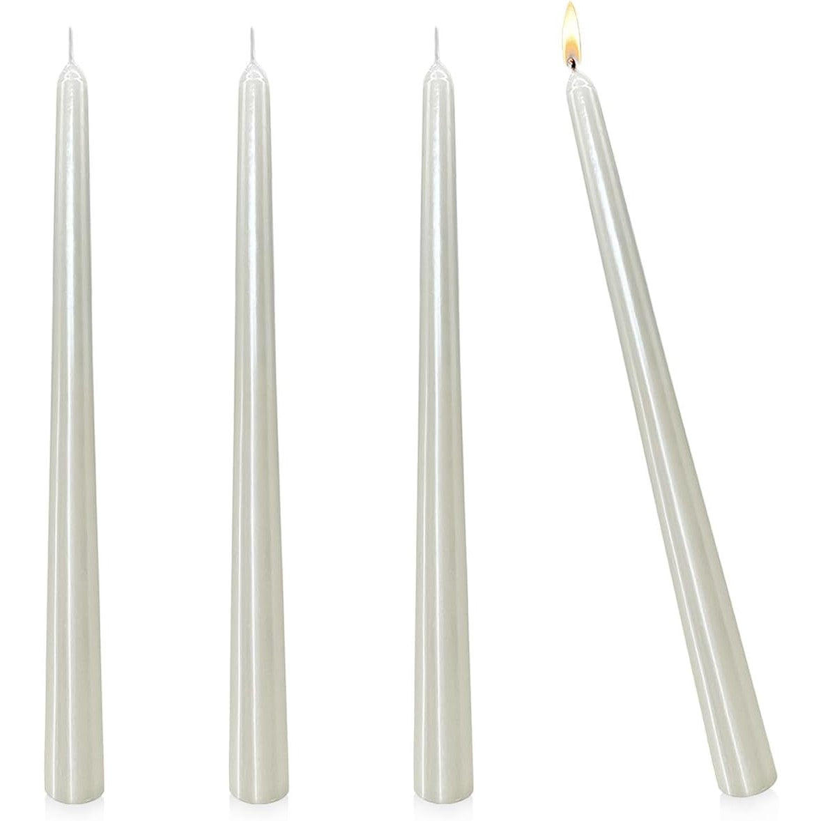 Lumanare Decorativa, Pentru Masa, 25 Cm, Din Parafina, Fara Fum, Ardere 7.5H,